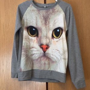 Cute Charlotte Russe cat sweater size medium!